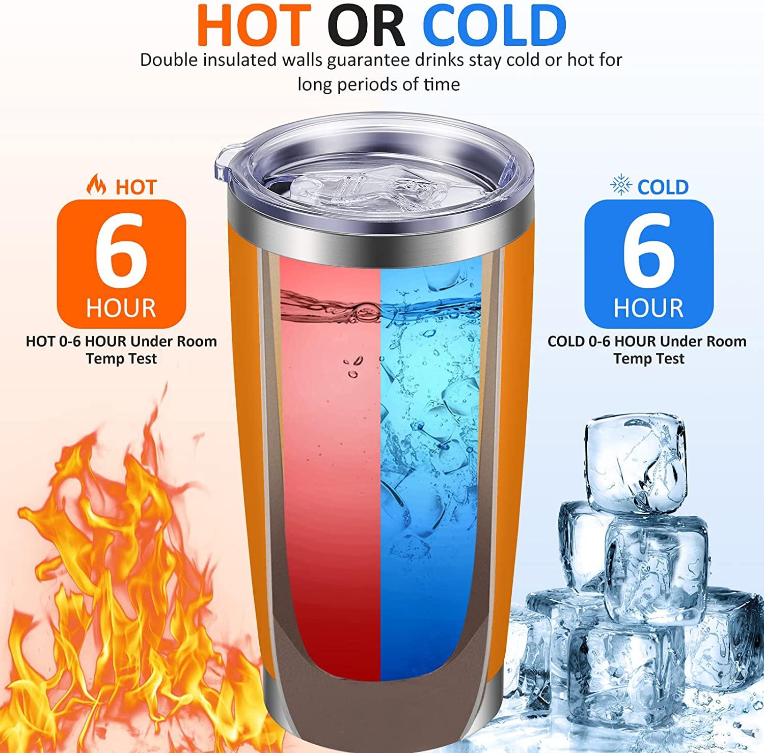 Insulated Hot & Cold For 6hrs Desk Tumbler With Straw Set - 600ml - BlendLife®
