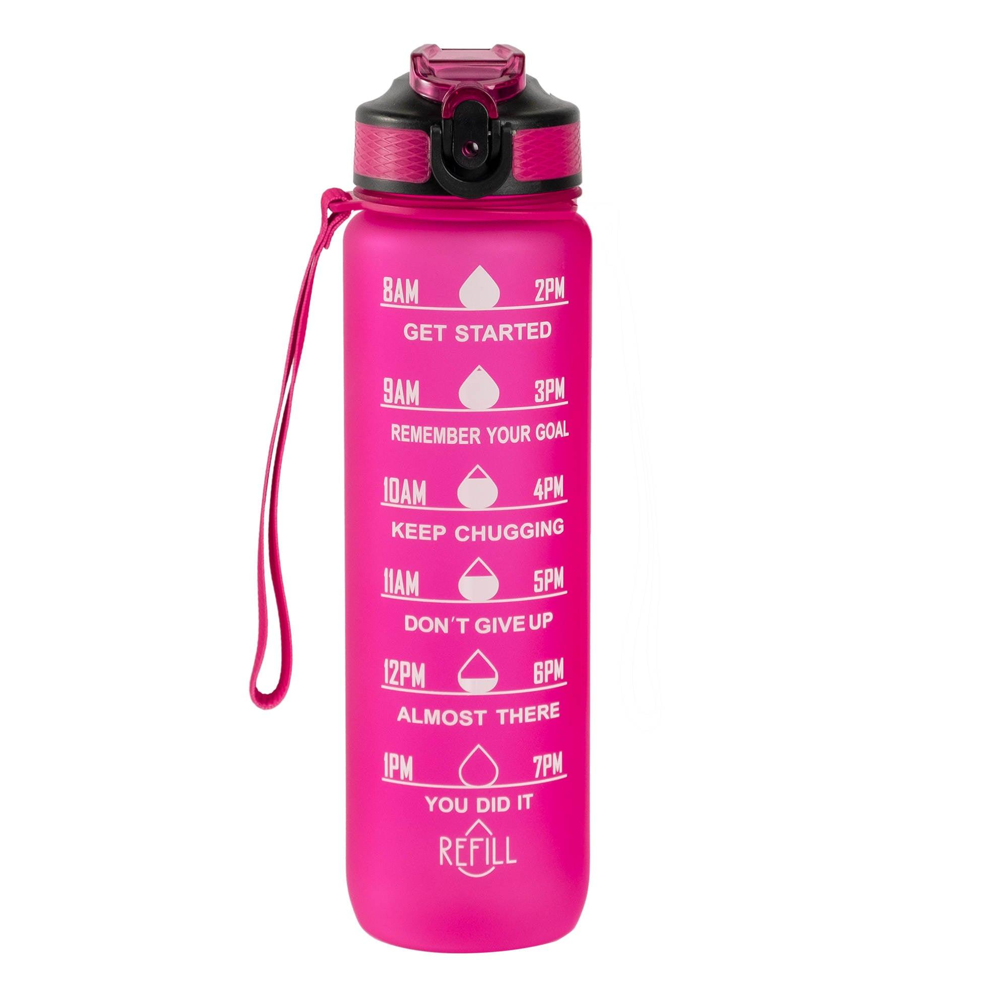 1L  Motivational Time Marker Water Bottle With Sipper - BlendLife®